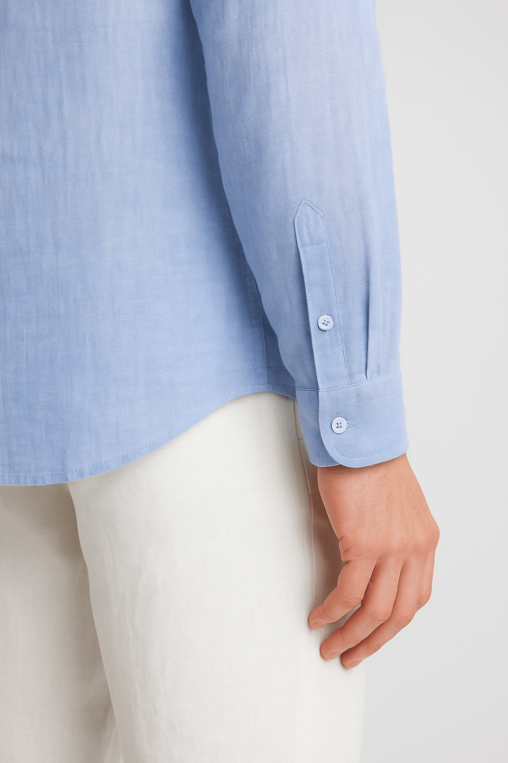 Monaco Linen Shirt – Light Blue