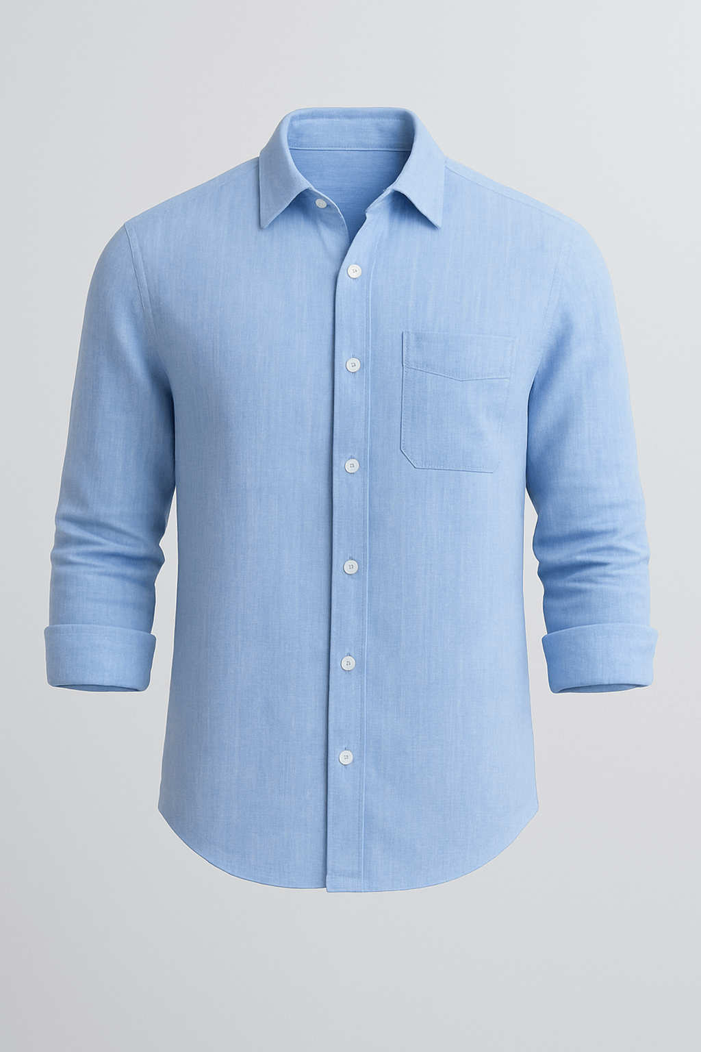 Monaco Linen Shirt – Light Blue