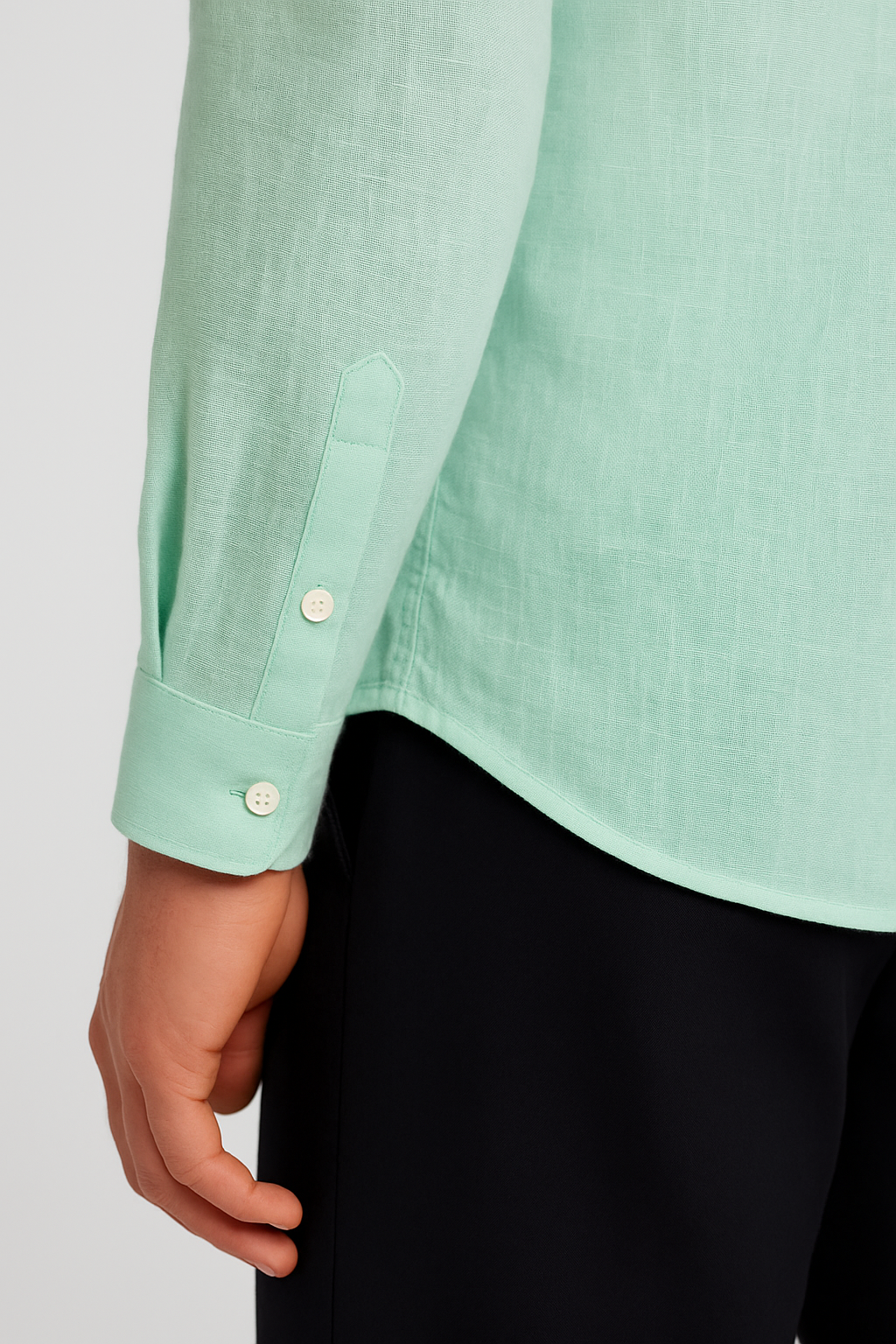 Monaco Linen Shirt – Mint Green