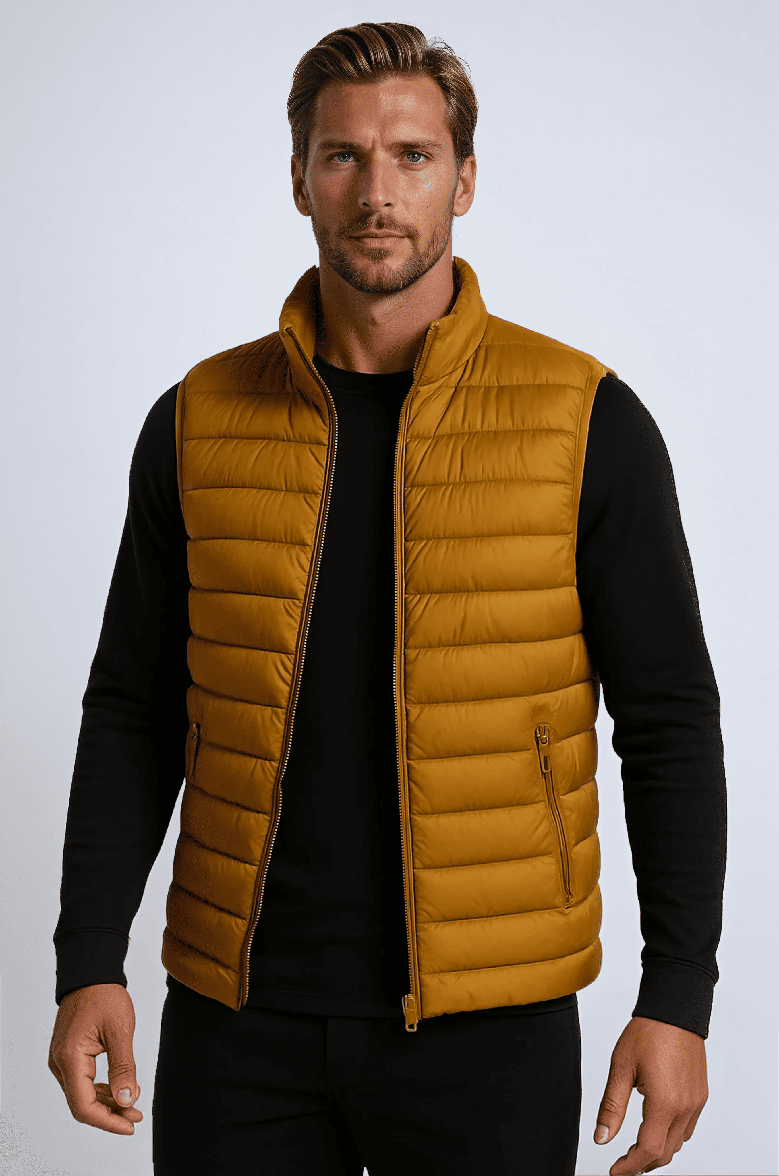 Premium Men's Turmeric Puffer Vest