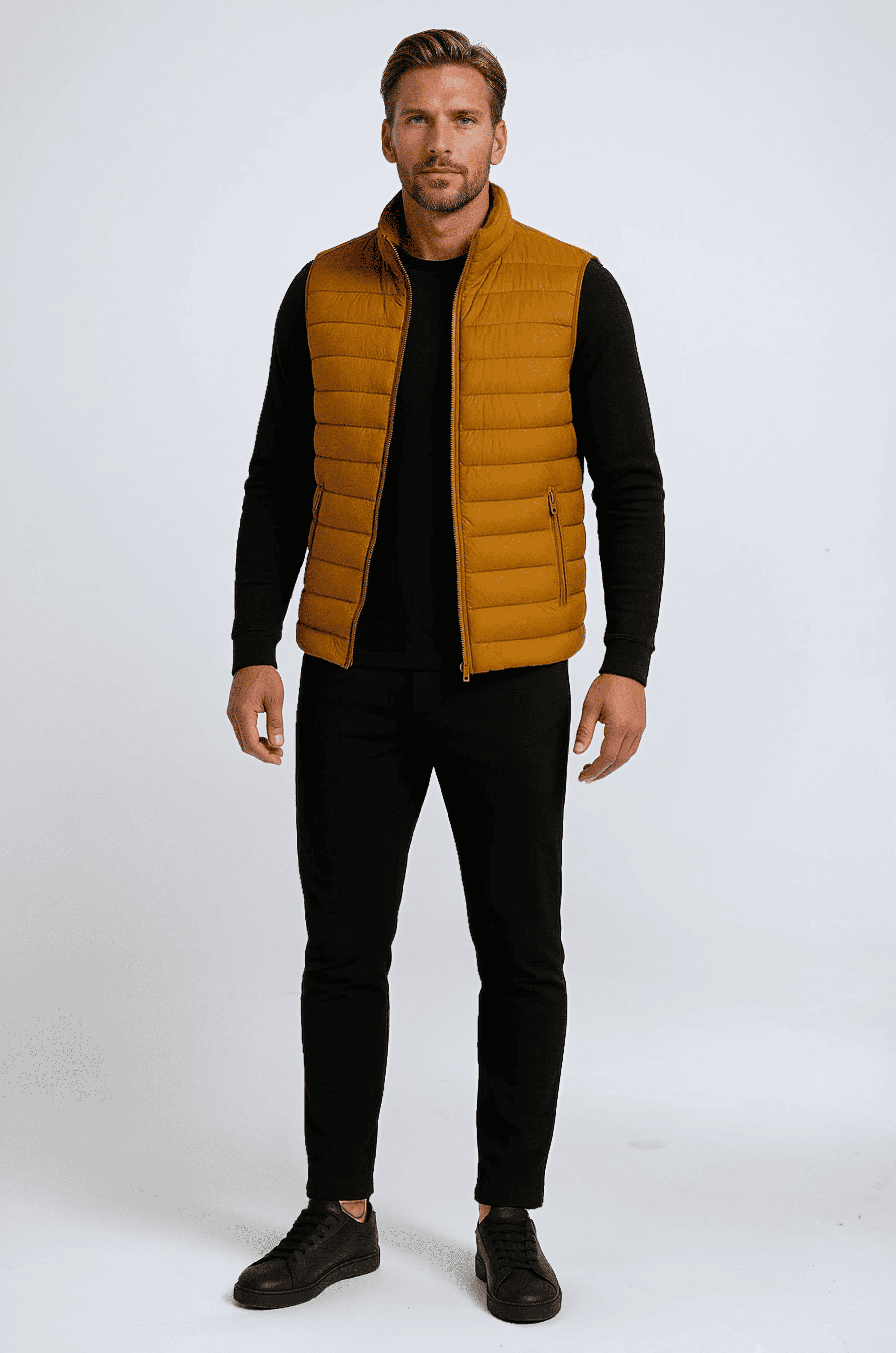 Premium Men's Turmeric Puffer Vest
