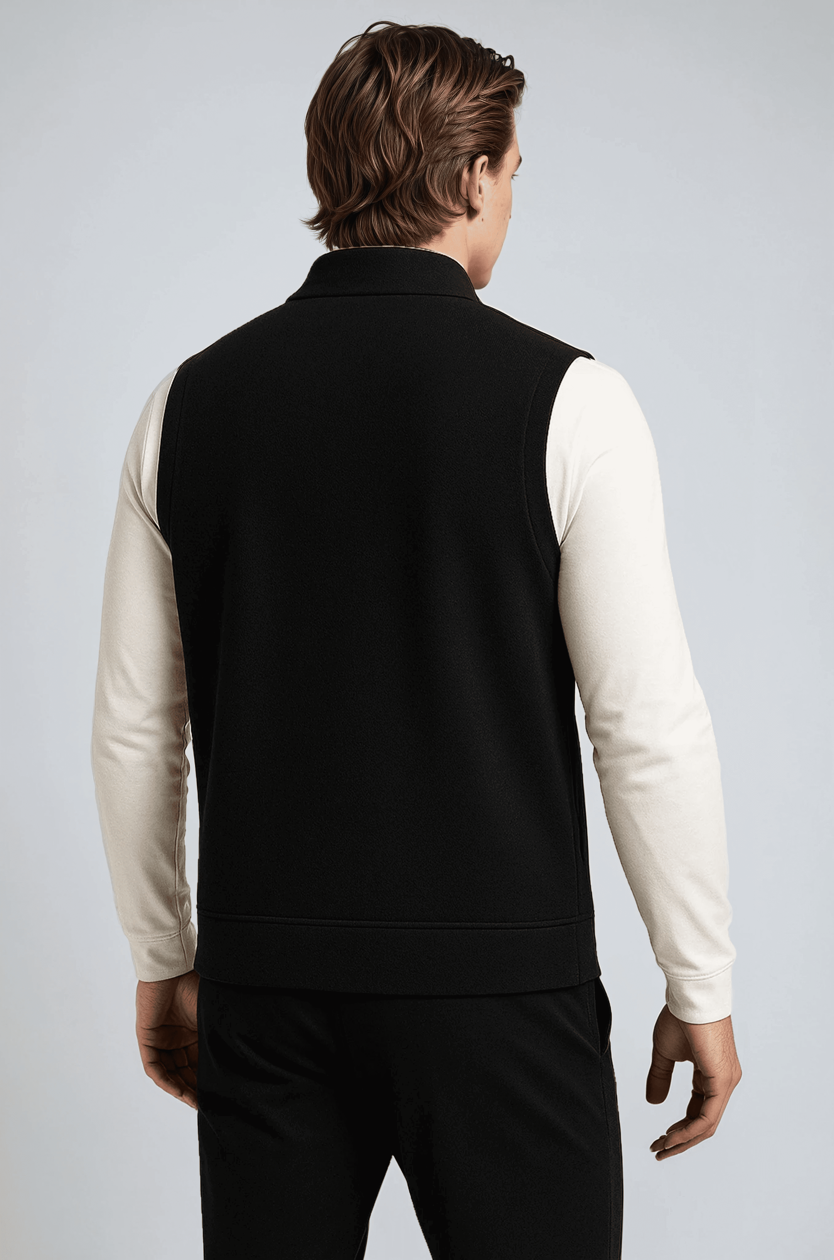 Classic Black Knitted Sleeveless Vest