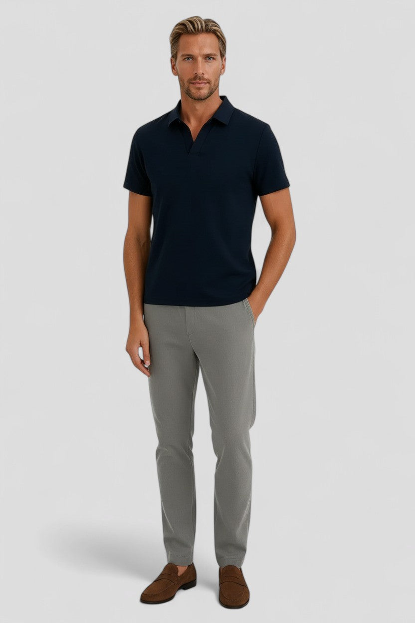 Men's Polo Shirt in Technical Fabric Slim Fit