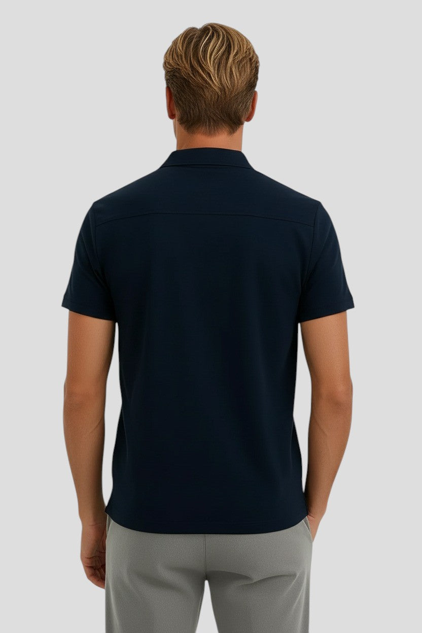 Men's Polo Shirt in Technical Fabric Slim Fit