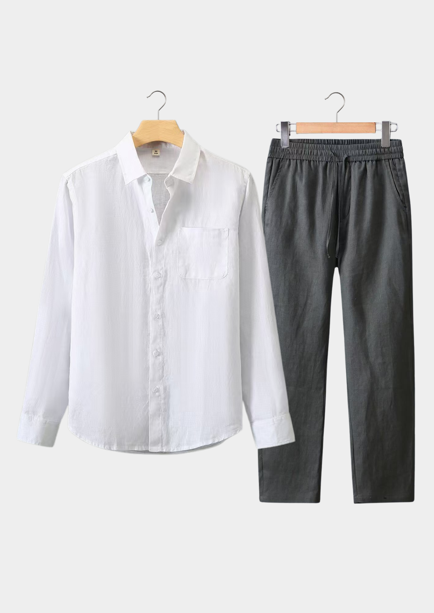 Monaco WHITE/GRAY LONGSLEEVE SUMMER SET