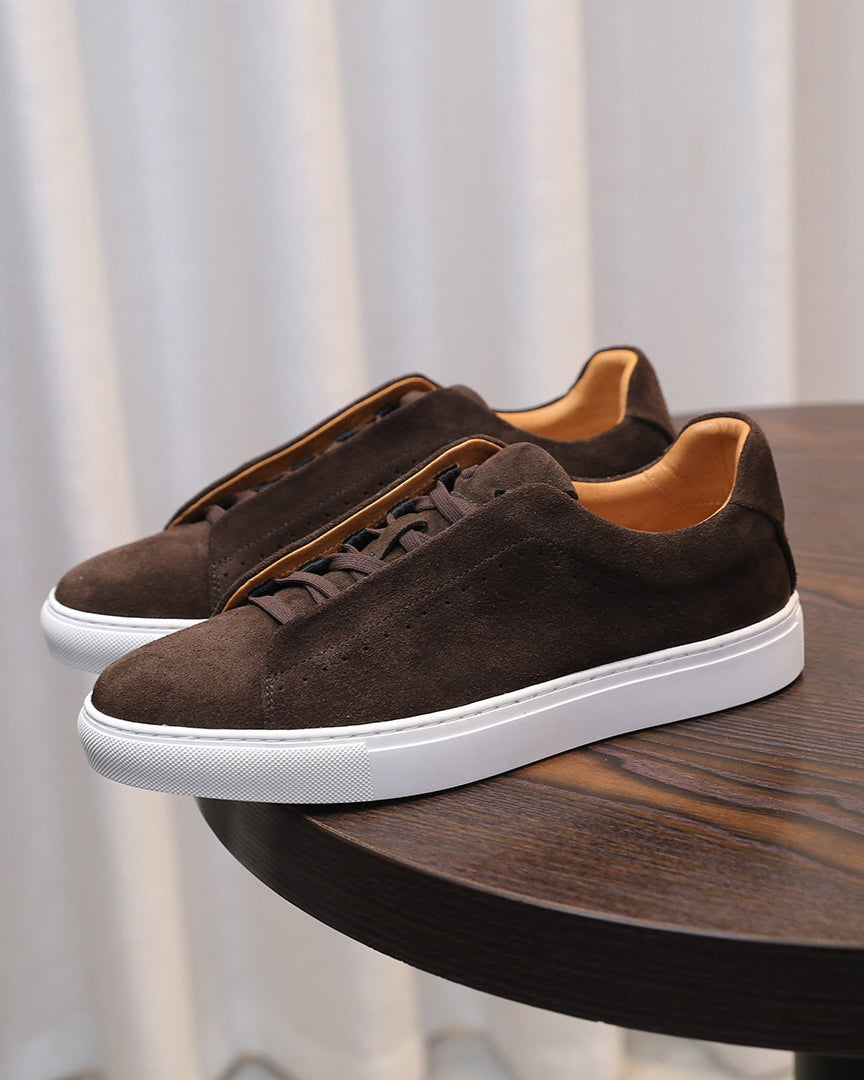 The Softey® Suede Low Sneakers - brown