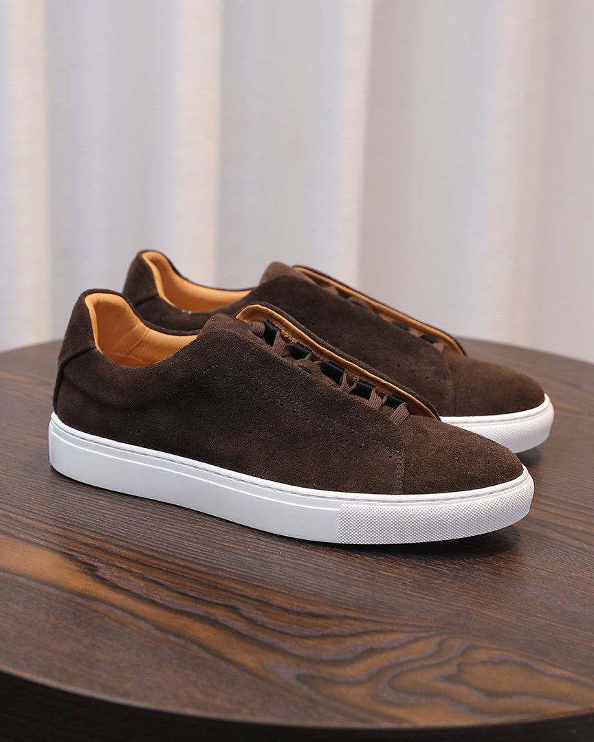 The Softey® Suede Low Sneakers - brown