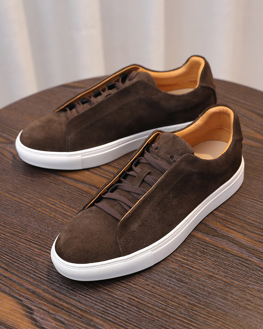 The Softey® Suede Low Sneakers - brown