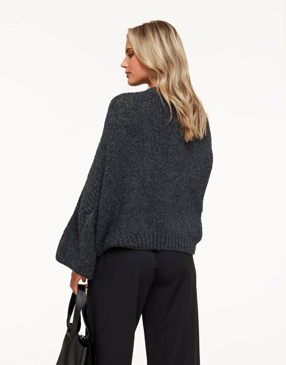 Anthracite Wool Knitted - Sweater
