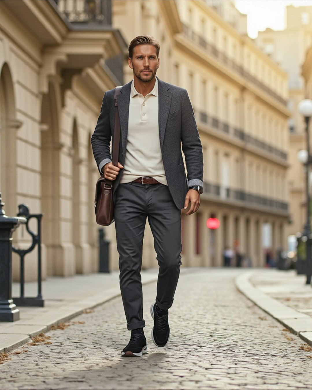 Paris Height-Lift Suede Walking Shoes - Black