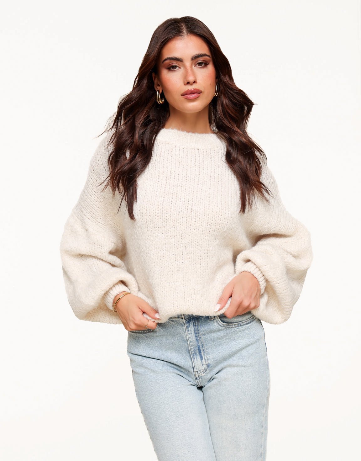 Cream Wool Knit - Sweater