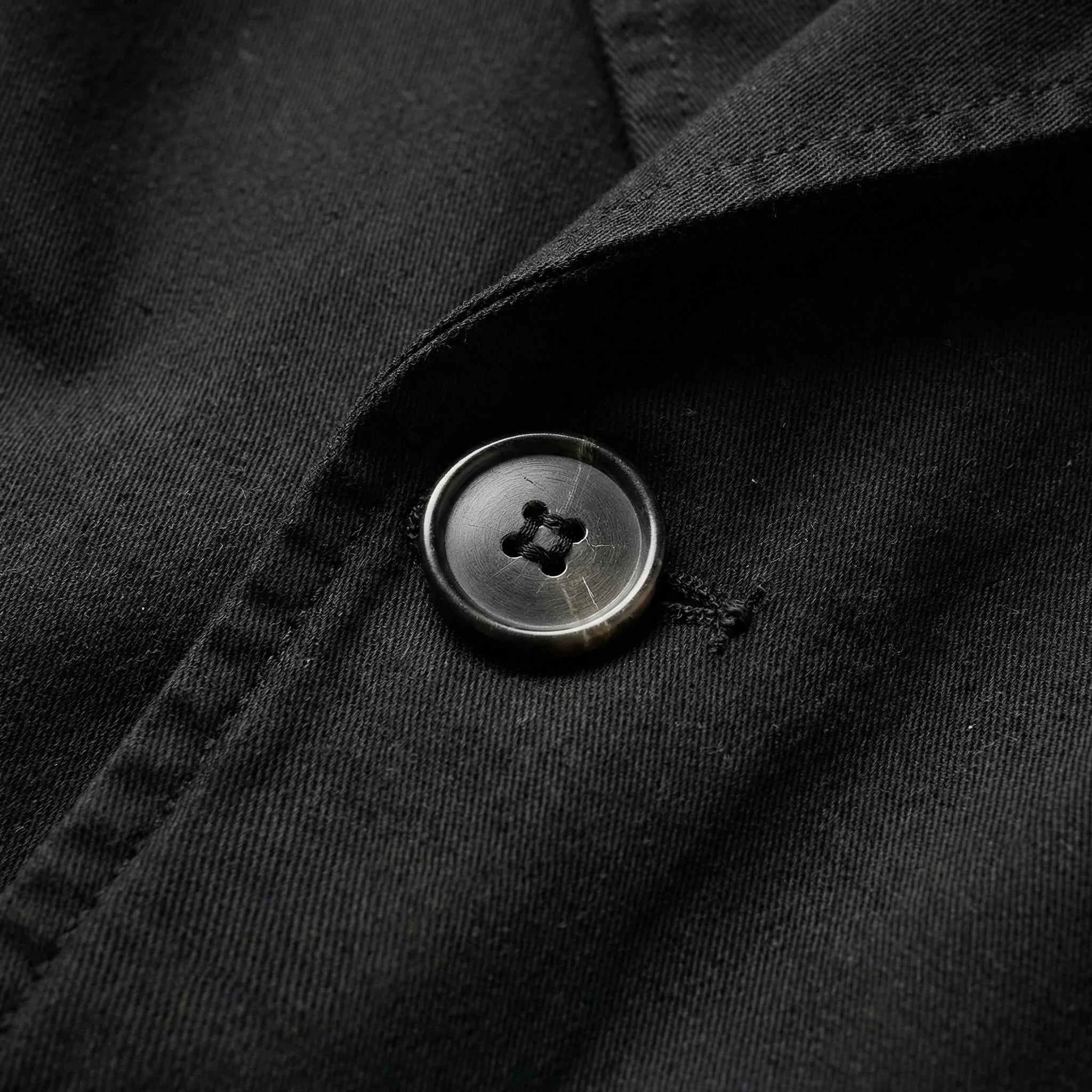 Montclair Tailored Water-Repellent Trench Coat - Black