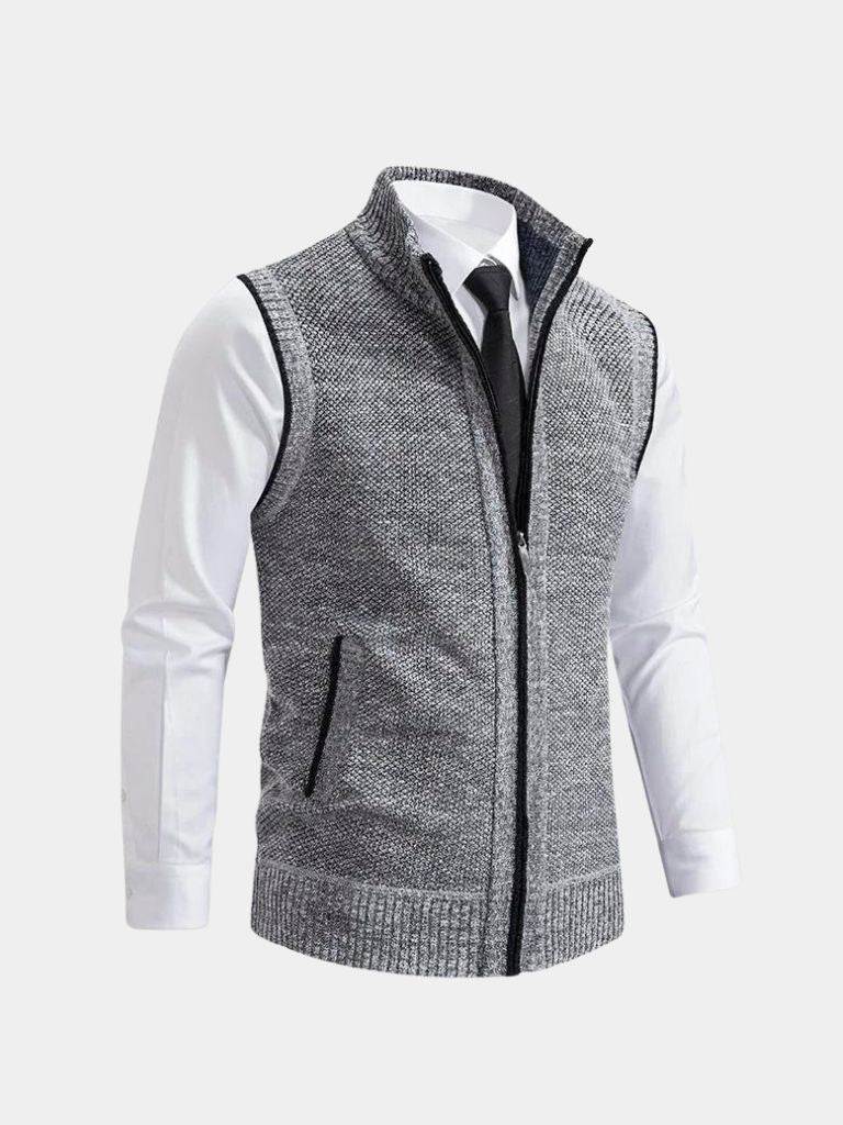 Elegant Gilet with Full Zip
