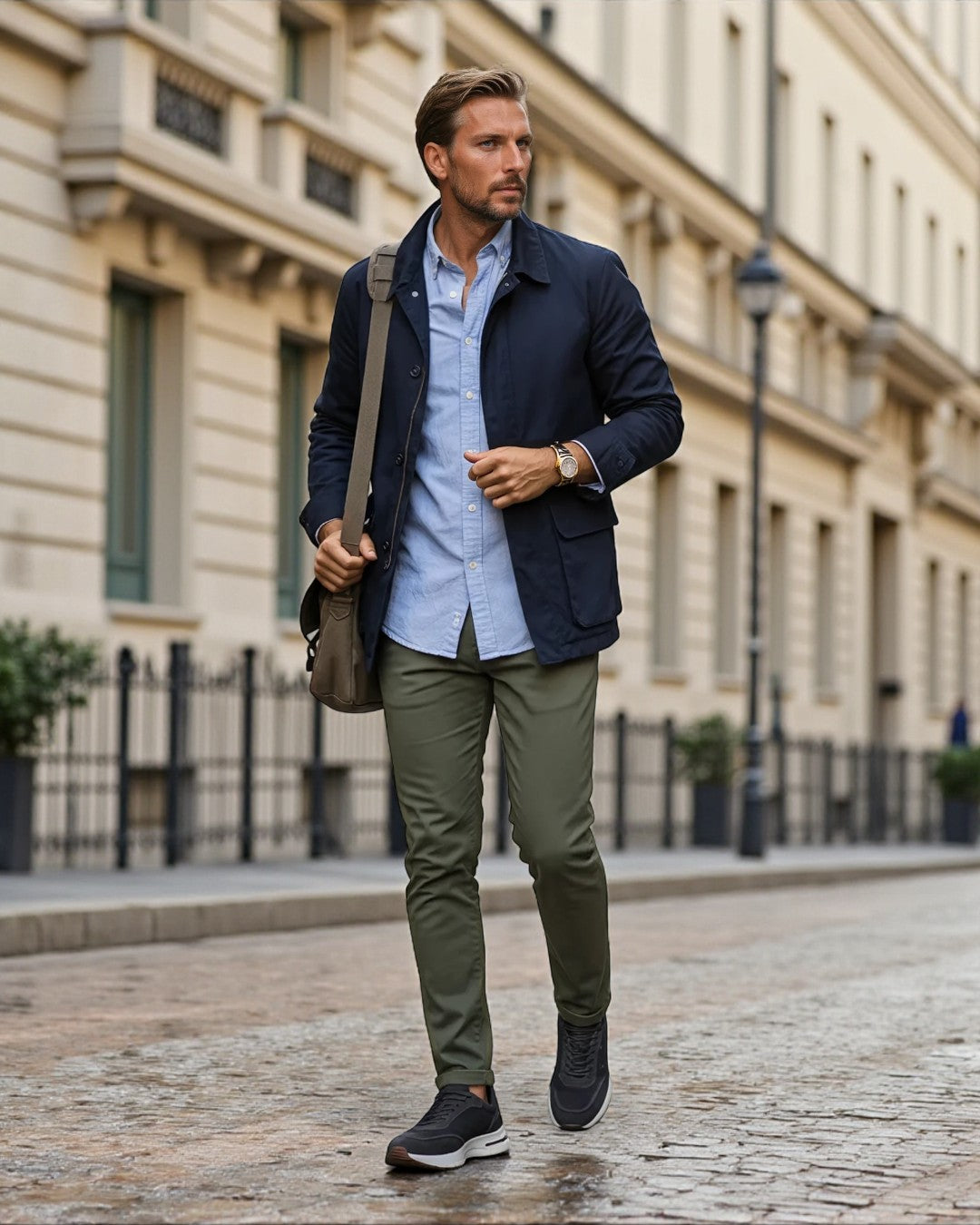 Paris Height-Lift Suede Walking Shoes - Gray