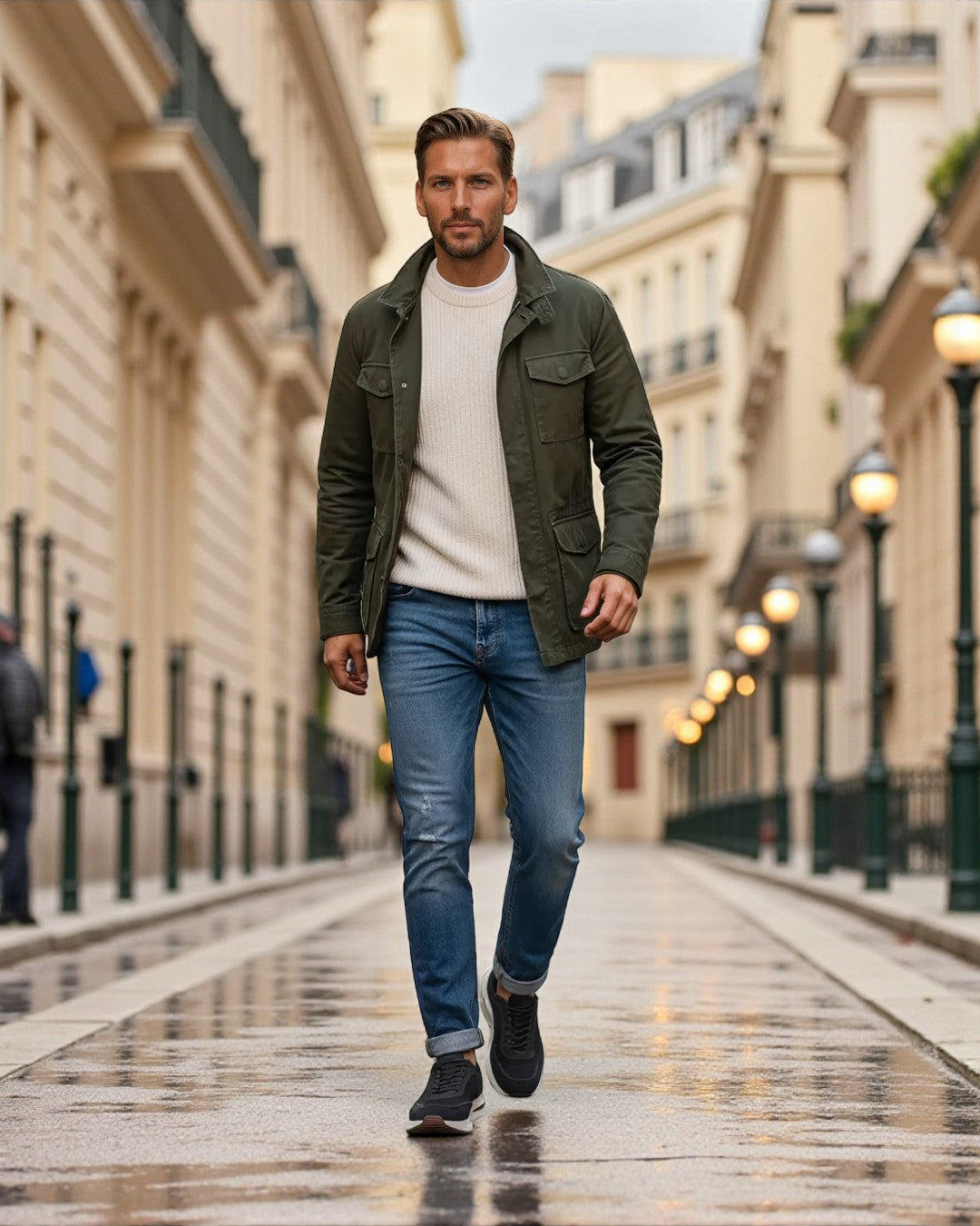 Paris Height-Lift Suede Walking Shoes - Gray