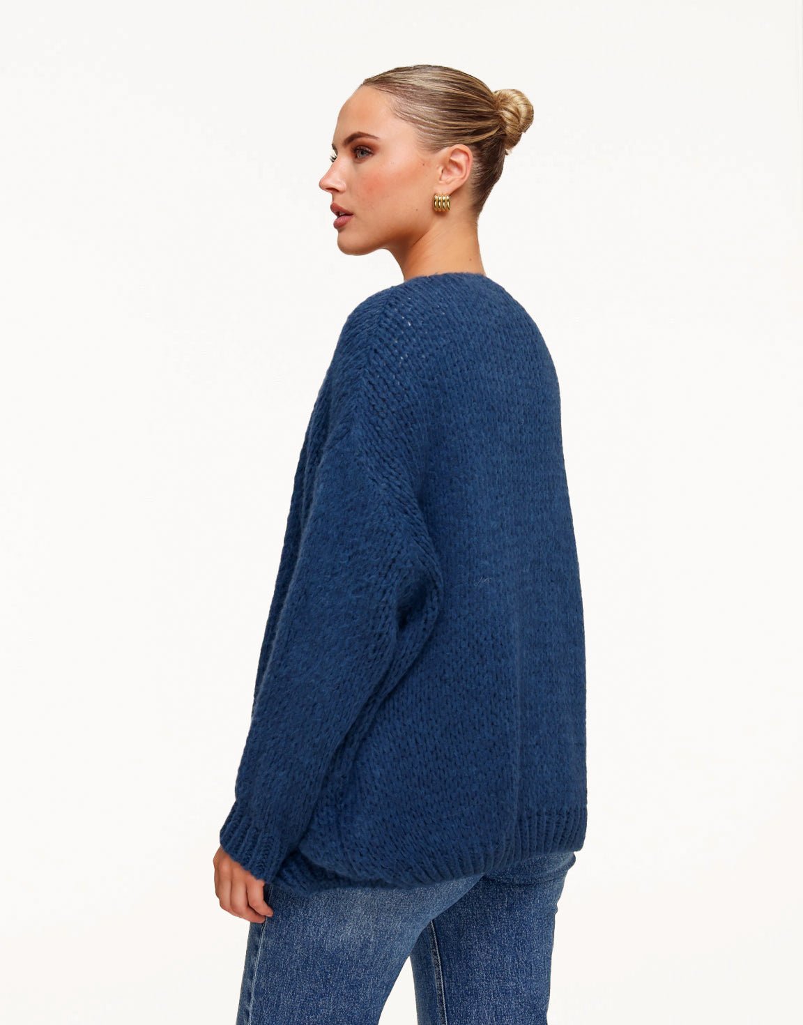 Jeans Blue Wool - Cardigan