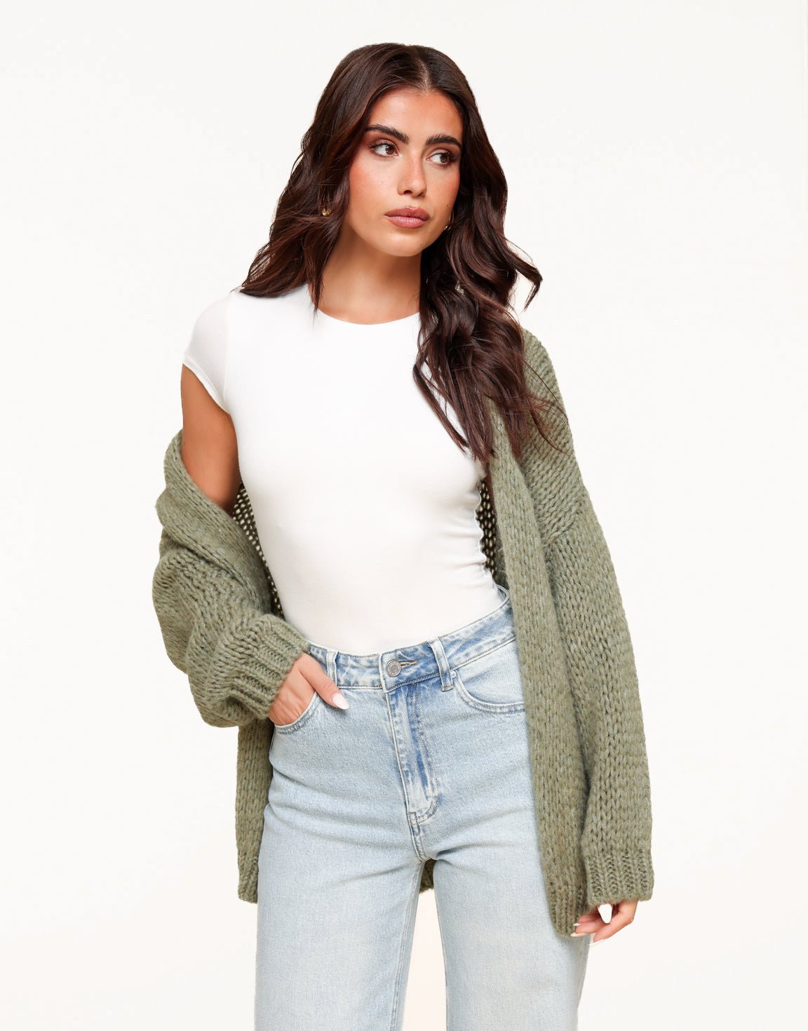 Light Army Green Wool - Vest