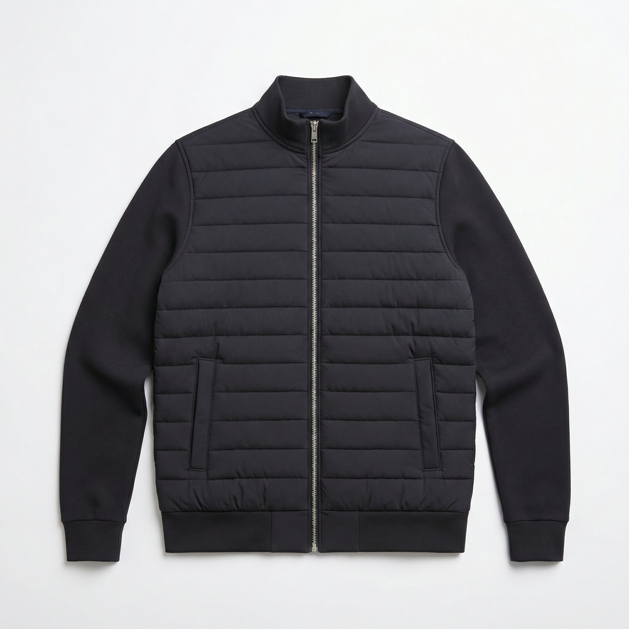 Modern Insulated Winter Jacket - Navy