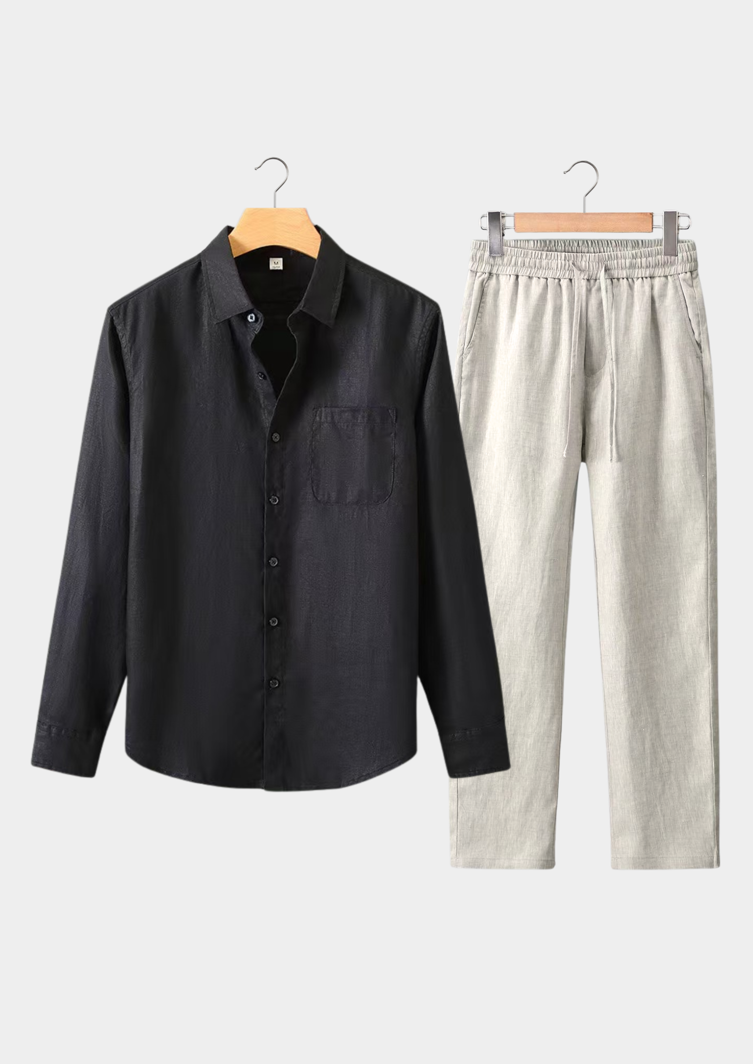 MONACO BLACK/BEIGE LONGSLEEVE SUMMER SET
