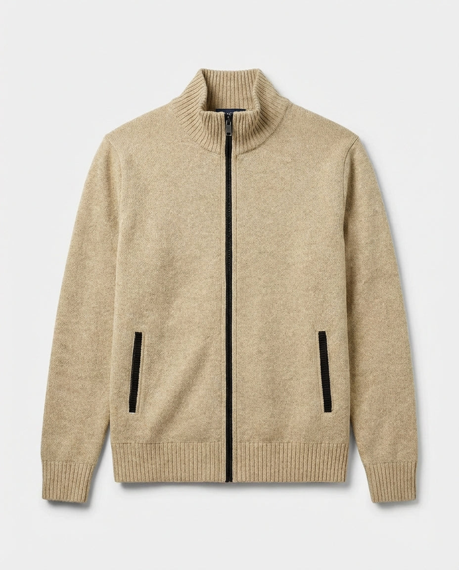 Milan Full-Zip Everyday Winter Vest - Beige