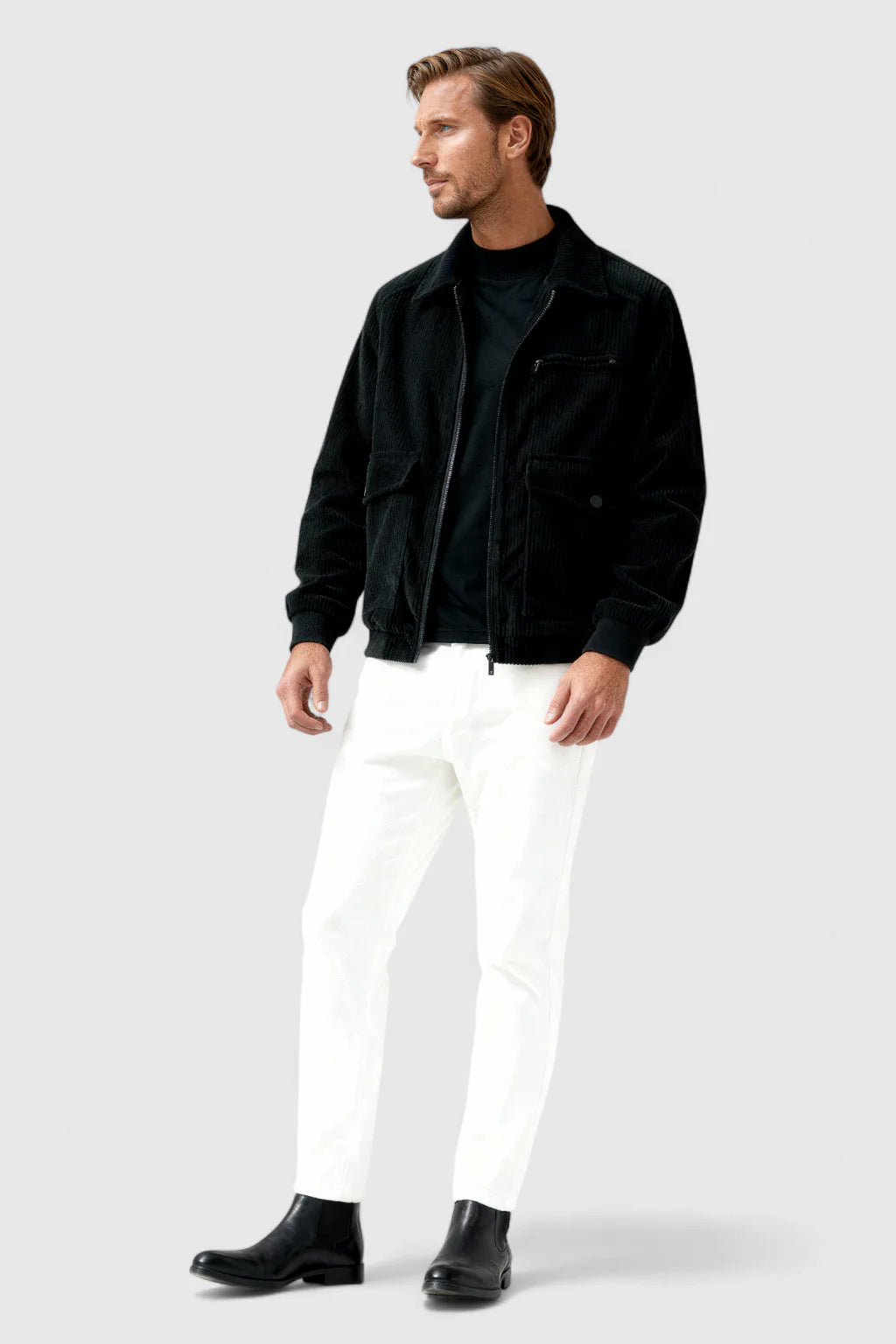 Men's Corduroy Jacket - Black