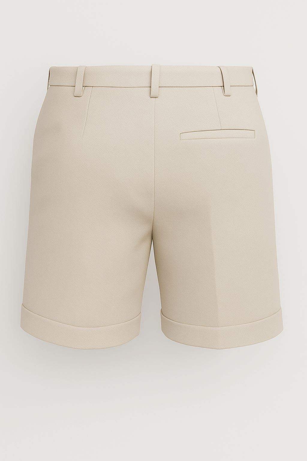 Men's shorts with pleats and pockets – offwhite and versatile