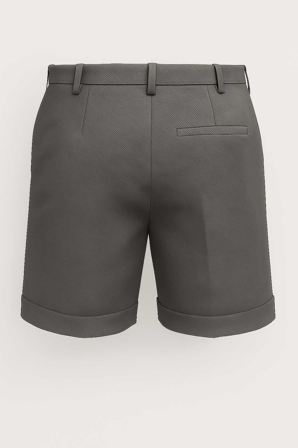 Men's shorts with pleats and pockets – slate gray and versatile