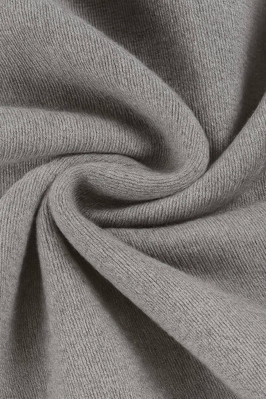 Men's Classic Crew Neck Pullover Sweater – Solid Color, Ribbed Details, Casual Fit – Gray