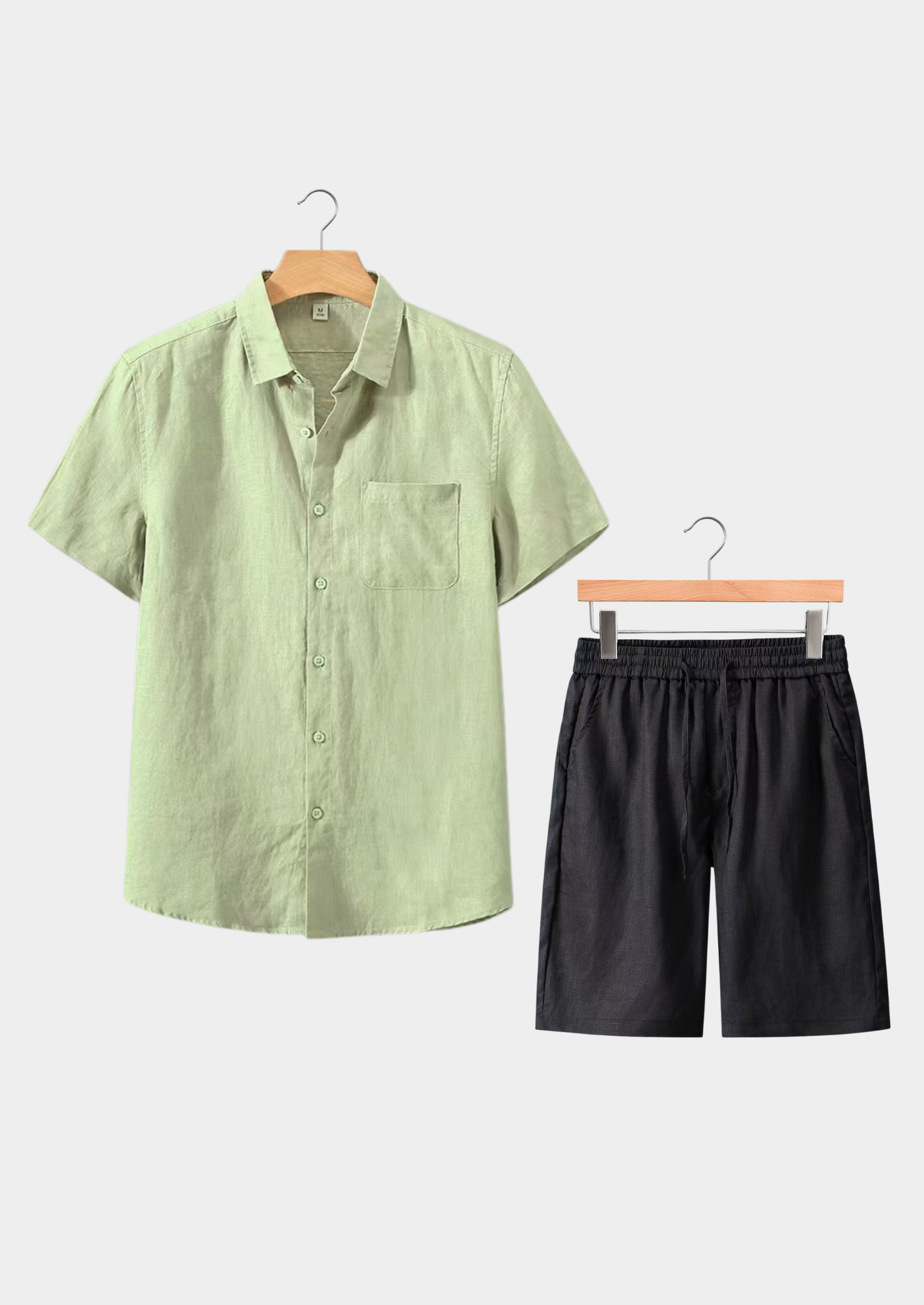 Mint Green and Black Dolce Vita Summer Short Sleeve Set
