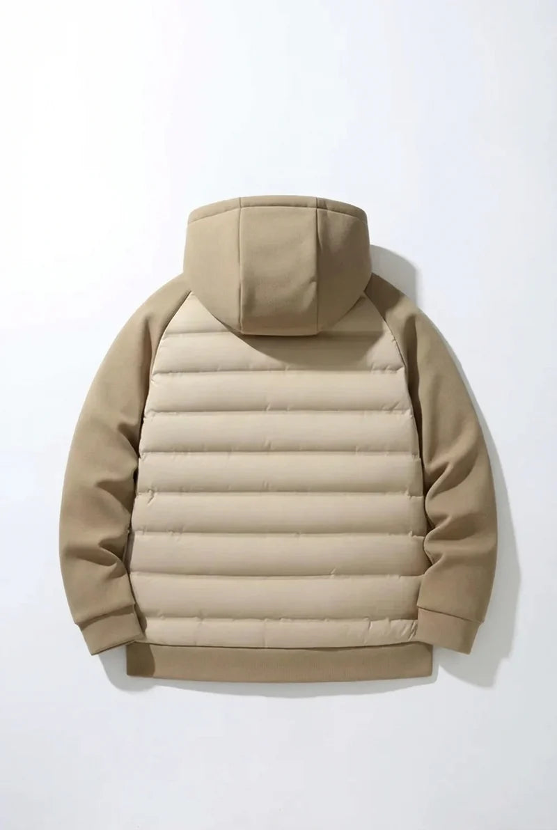 Loose Fit Down Jacket with Hood