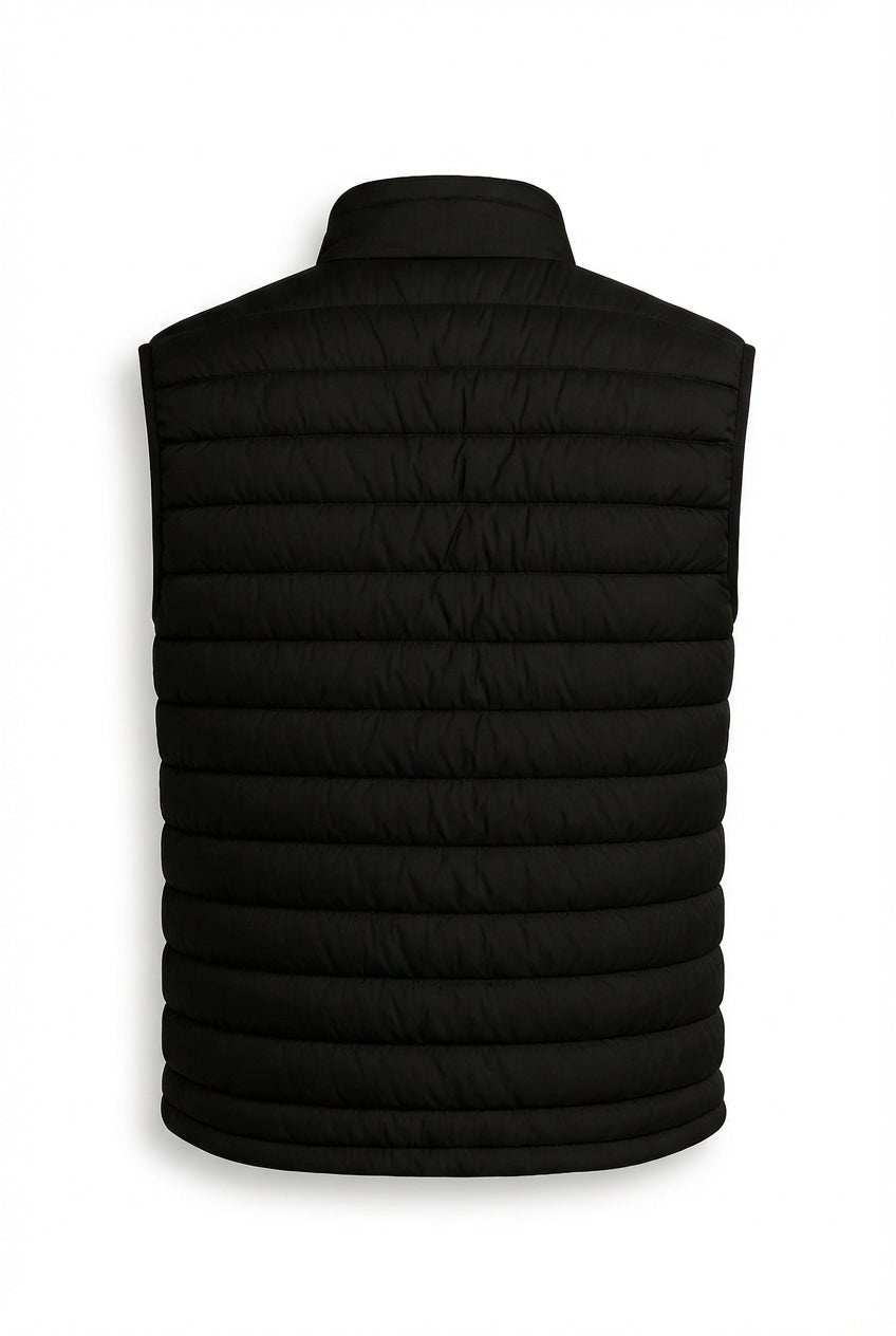 Premium Men's Black Puffer Vest