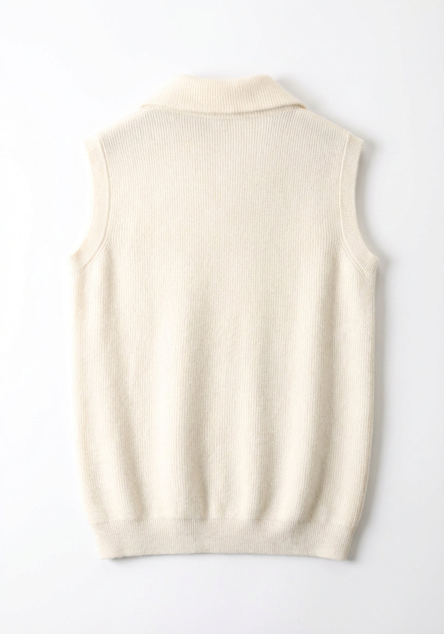 PURE CASHMERE BODY WARMER VEST