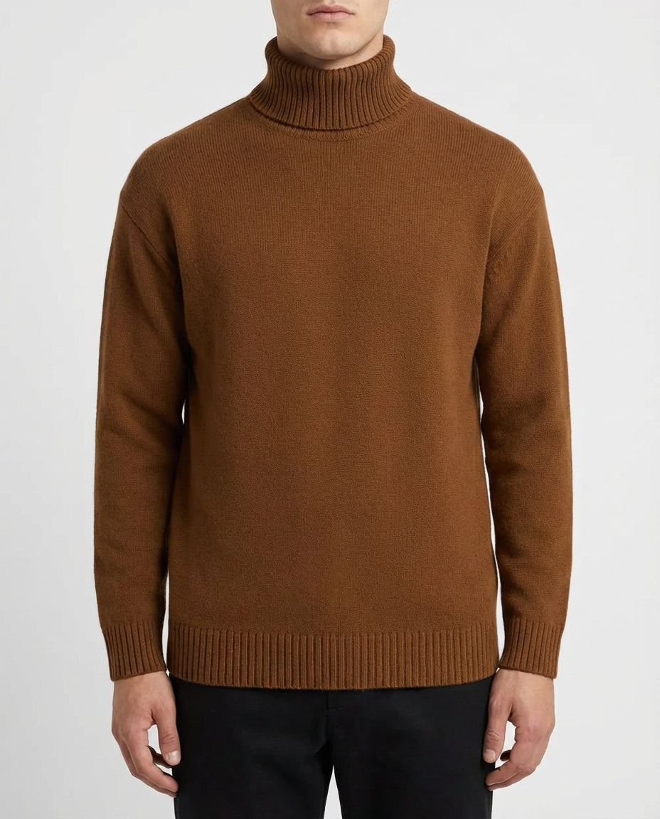 Marceau Textured Lightweight Knit Pullover - Brown