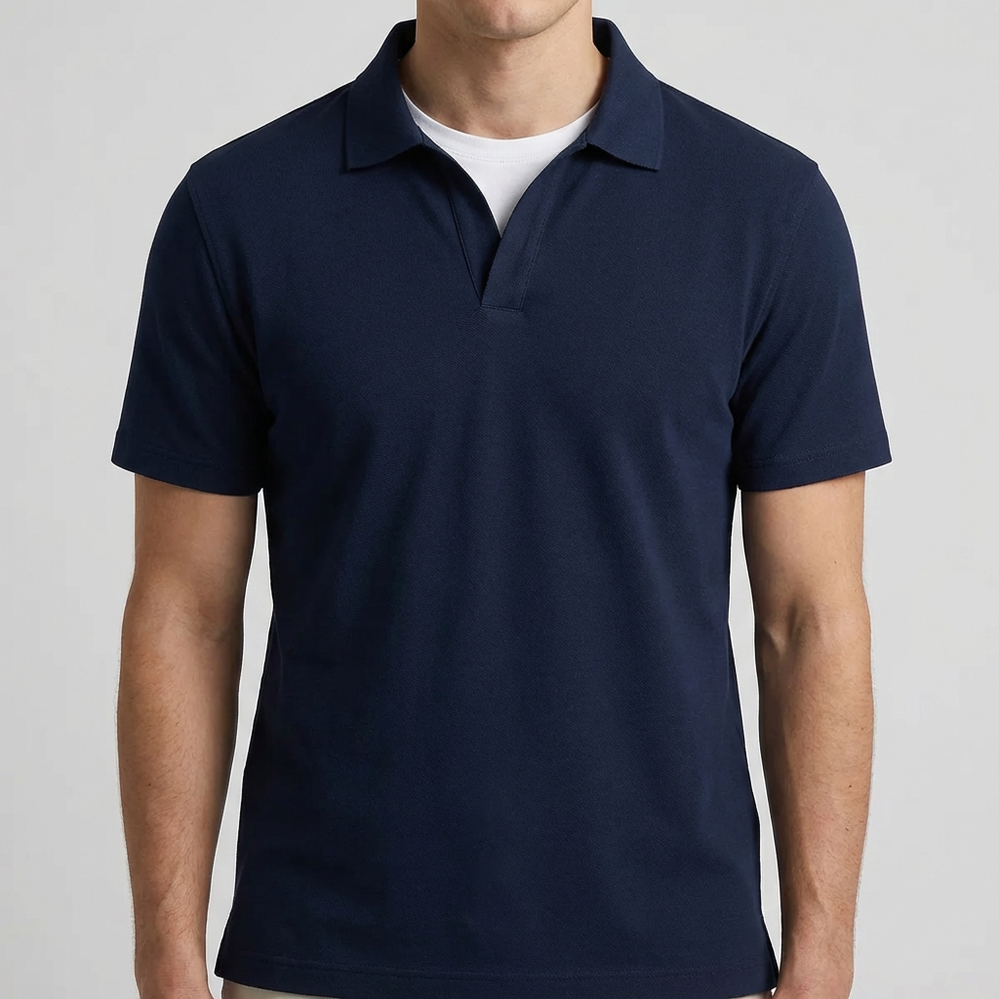 Men's Polo Shirt in Technical Fabric Slim Fit