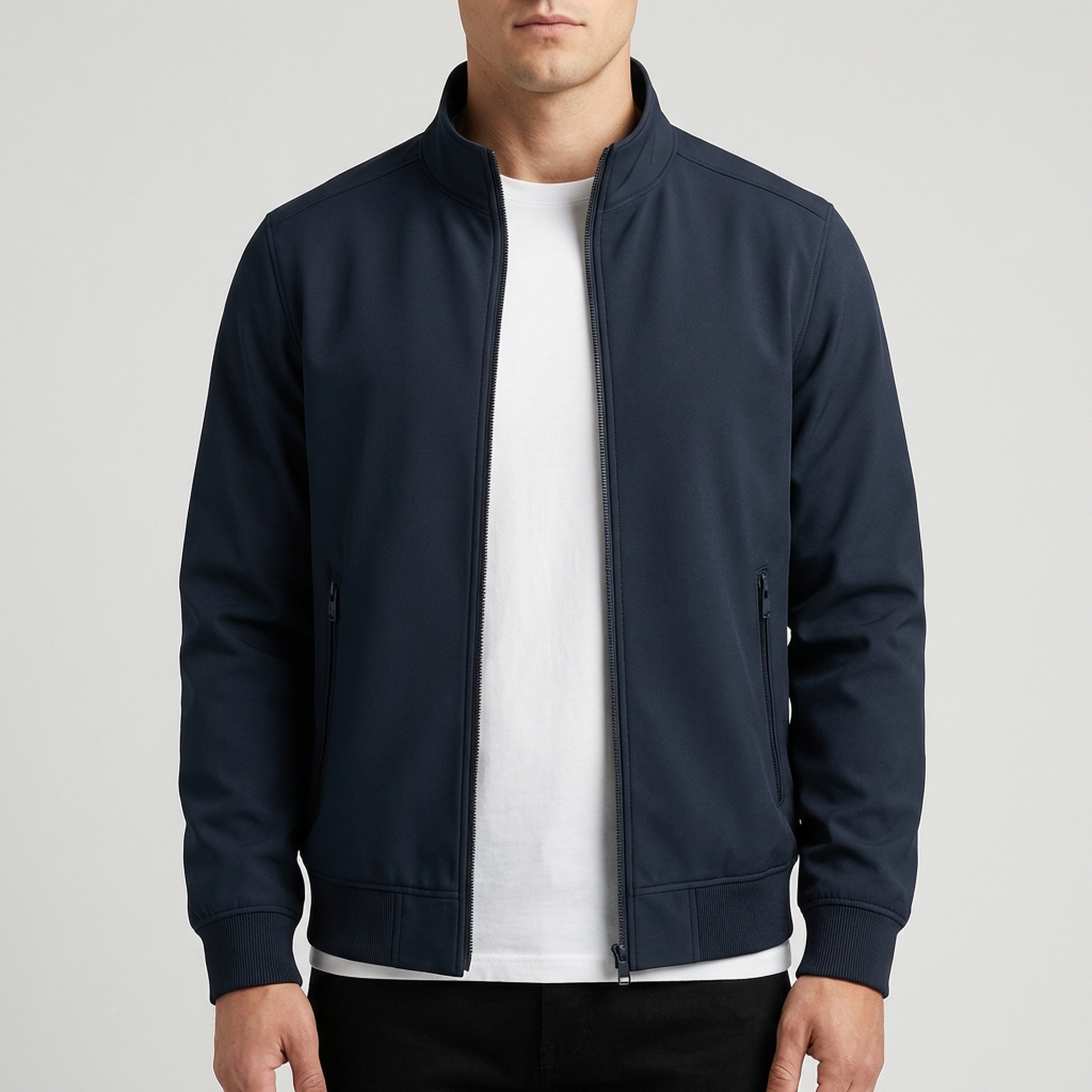 Classic Gray Bomber Jacket