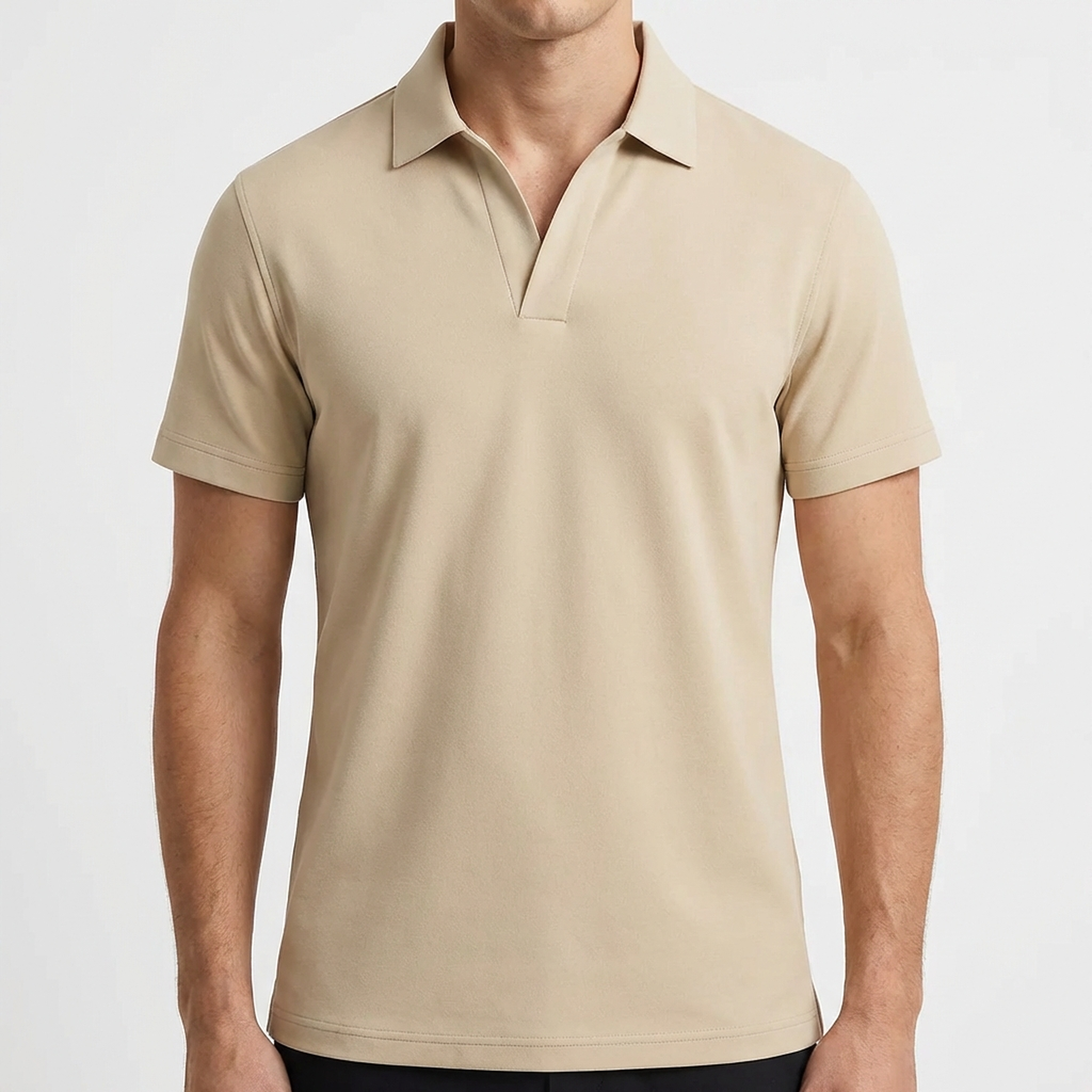 Men's Polo Shirt in Technical Fabric Slim Fit