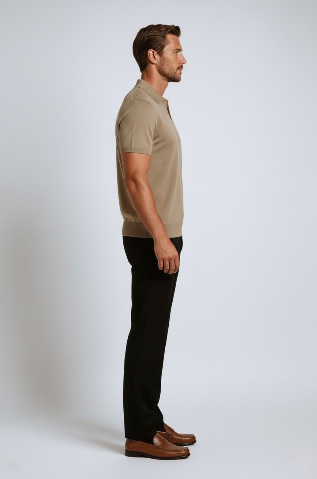 Polo Shirt Men in Technical Fabric Slim Fit