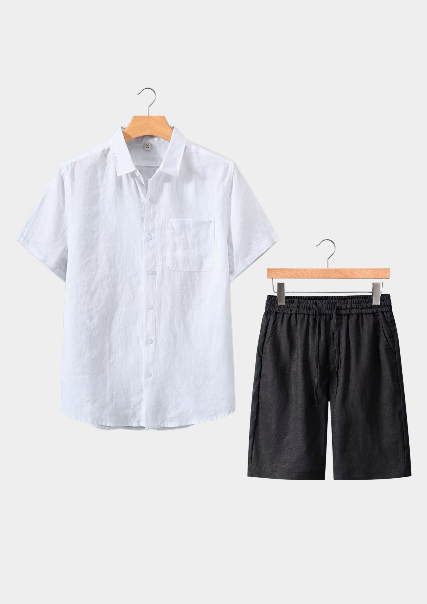 Monaco Summer Set - Short Sleeve in White/Black