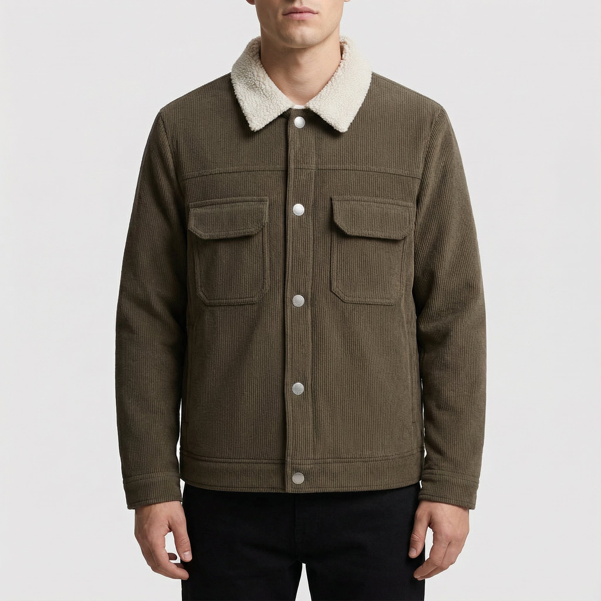 Men's Corduroy Jacket | Classic Casual Jacket for Men  - Coffee Browns