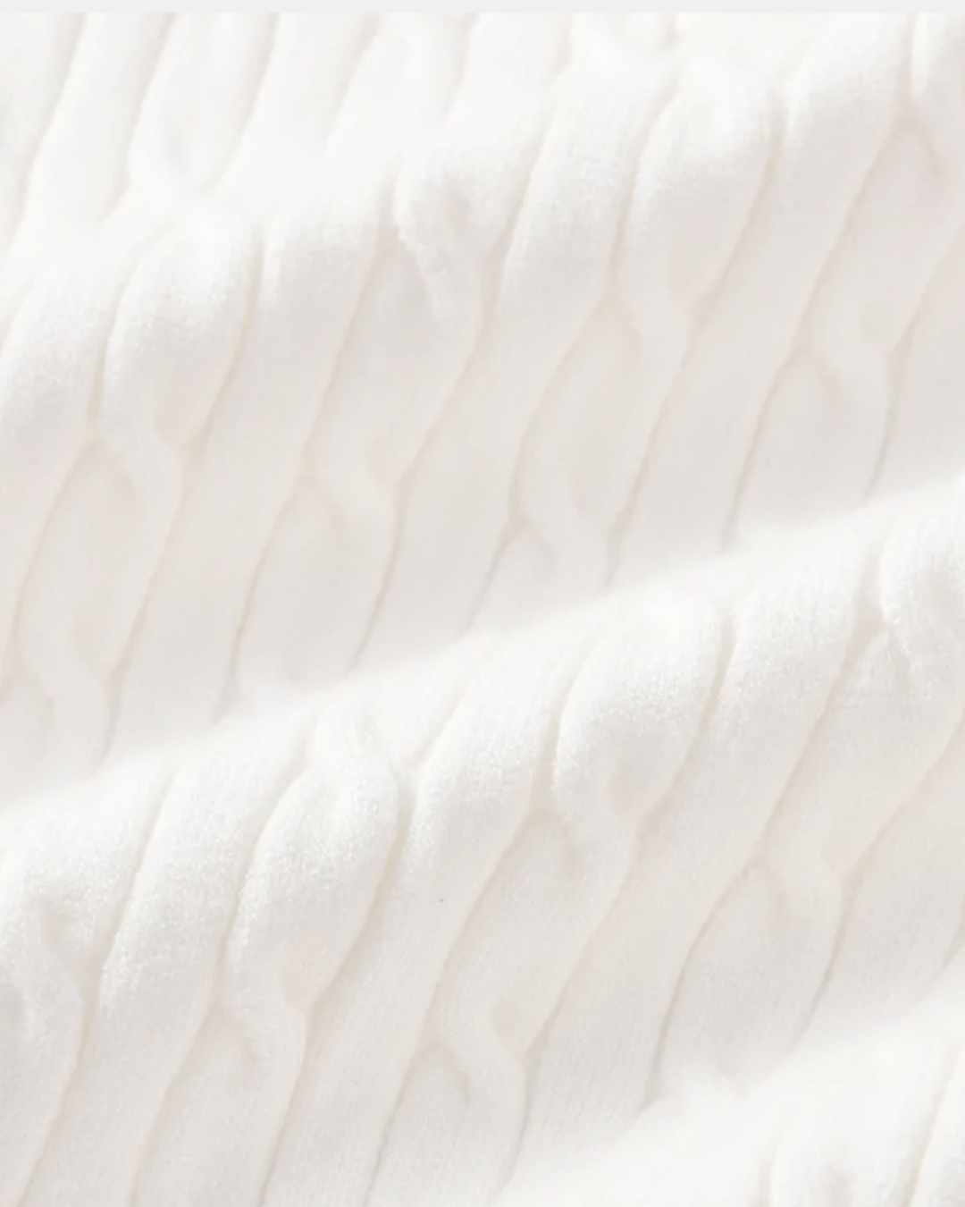 The Old Money Quarter Zip Knit - White