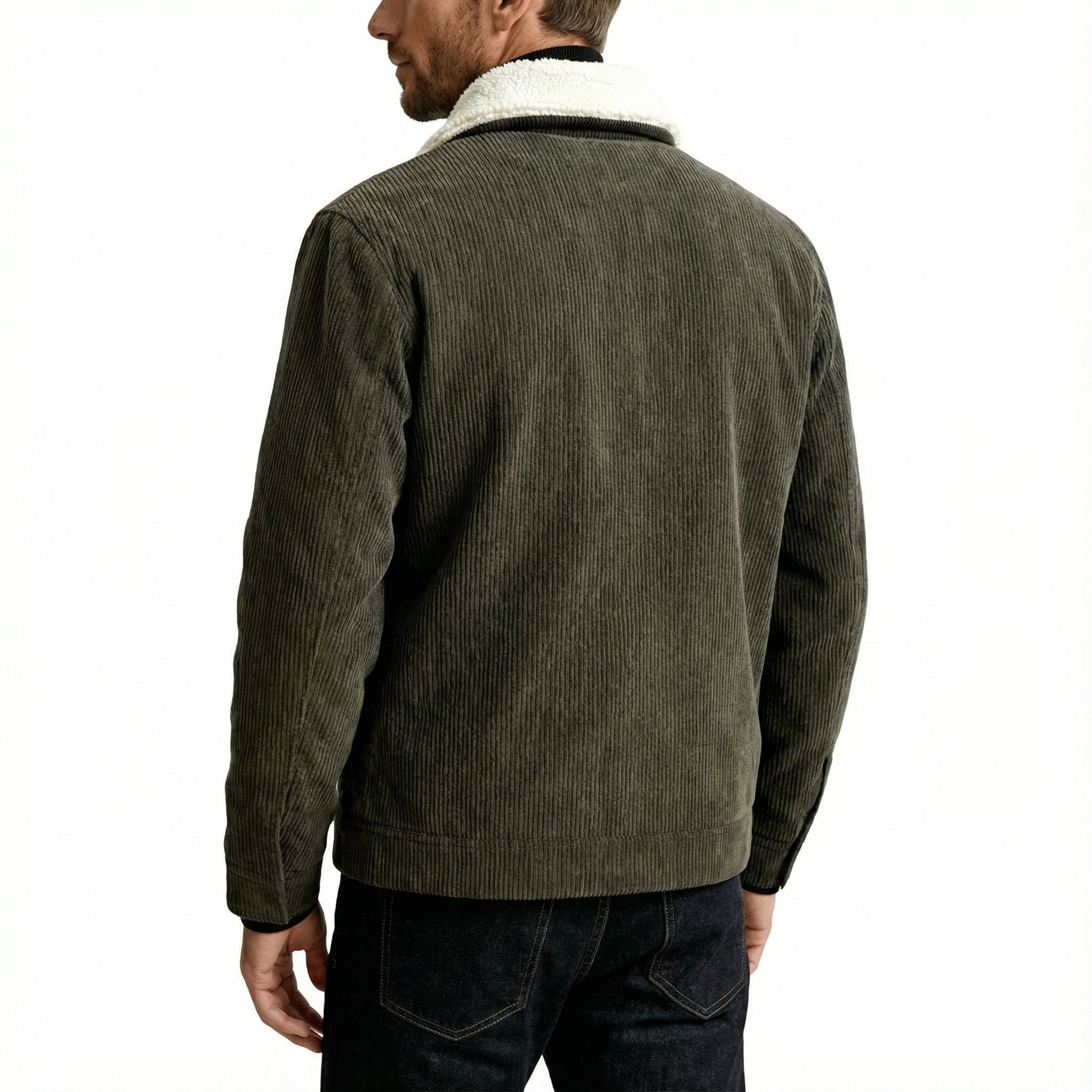 Men's Corduroy Jacket | Classic Casual Jacket for Men  - Coffee Browns