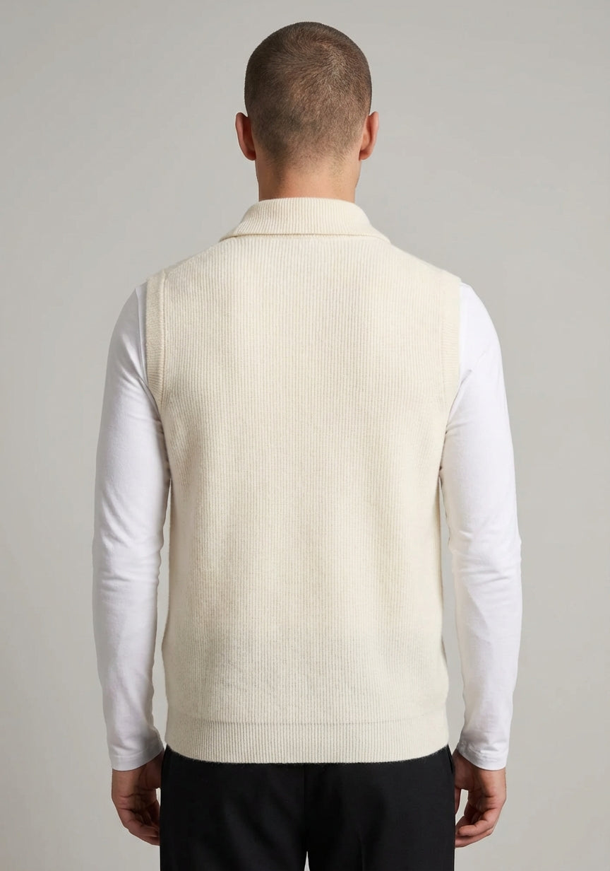 PURE CASHMERE BODY WARMER VEST