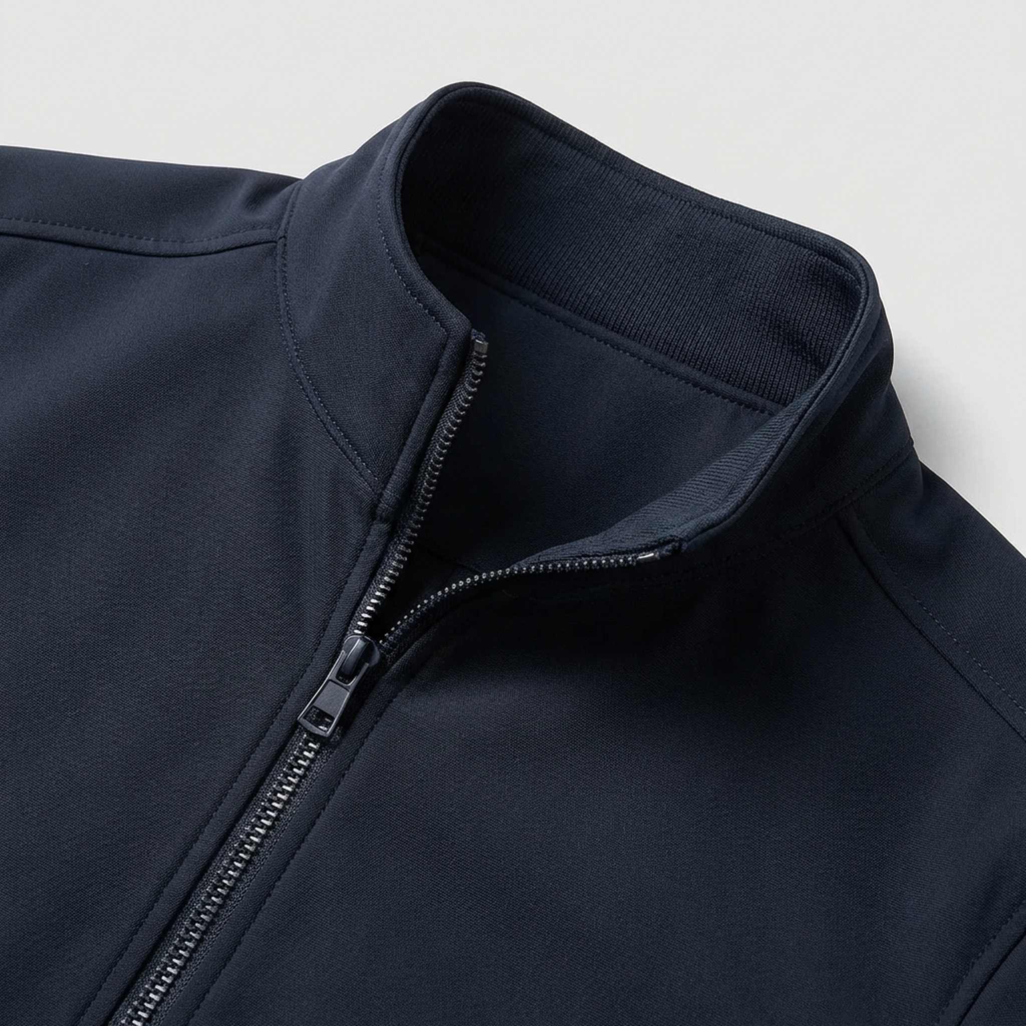 Classic Dark Blue Bomber Jacket