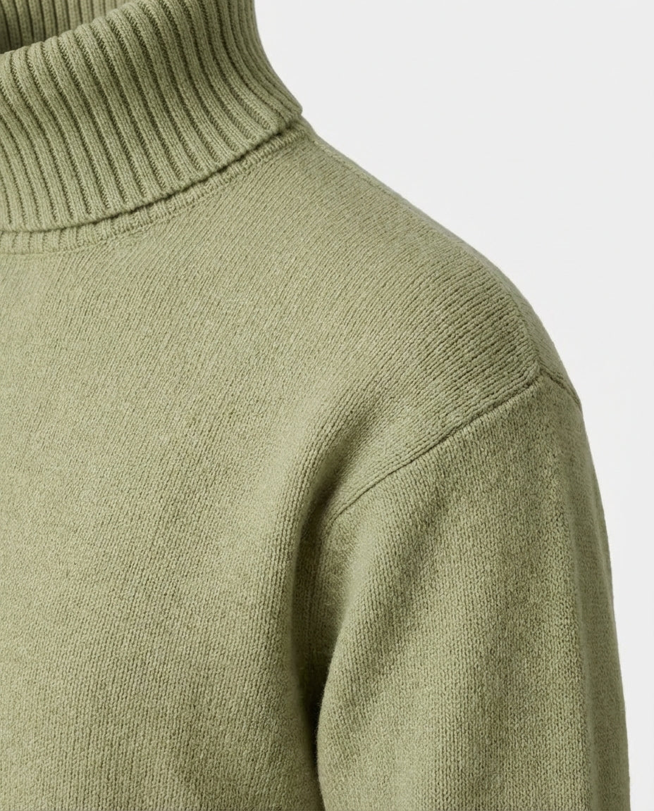 Marceau Textured Lightweight Knit Pullover - Green