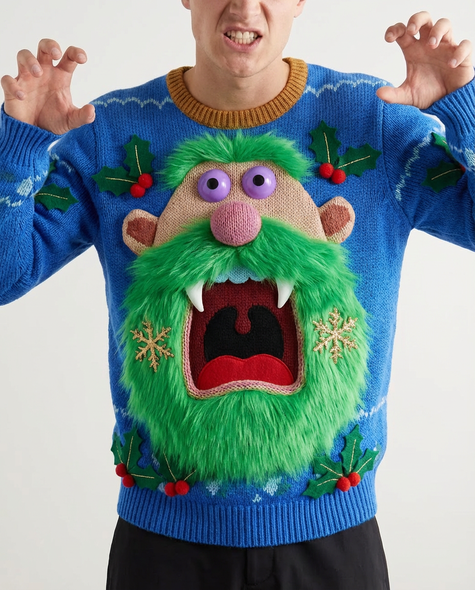 Santa Vampire Crewneck Sweater