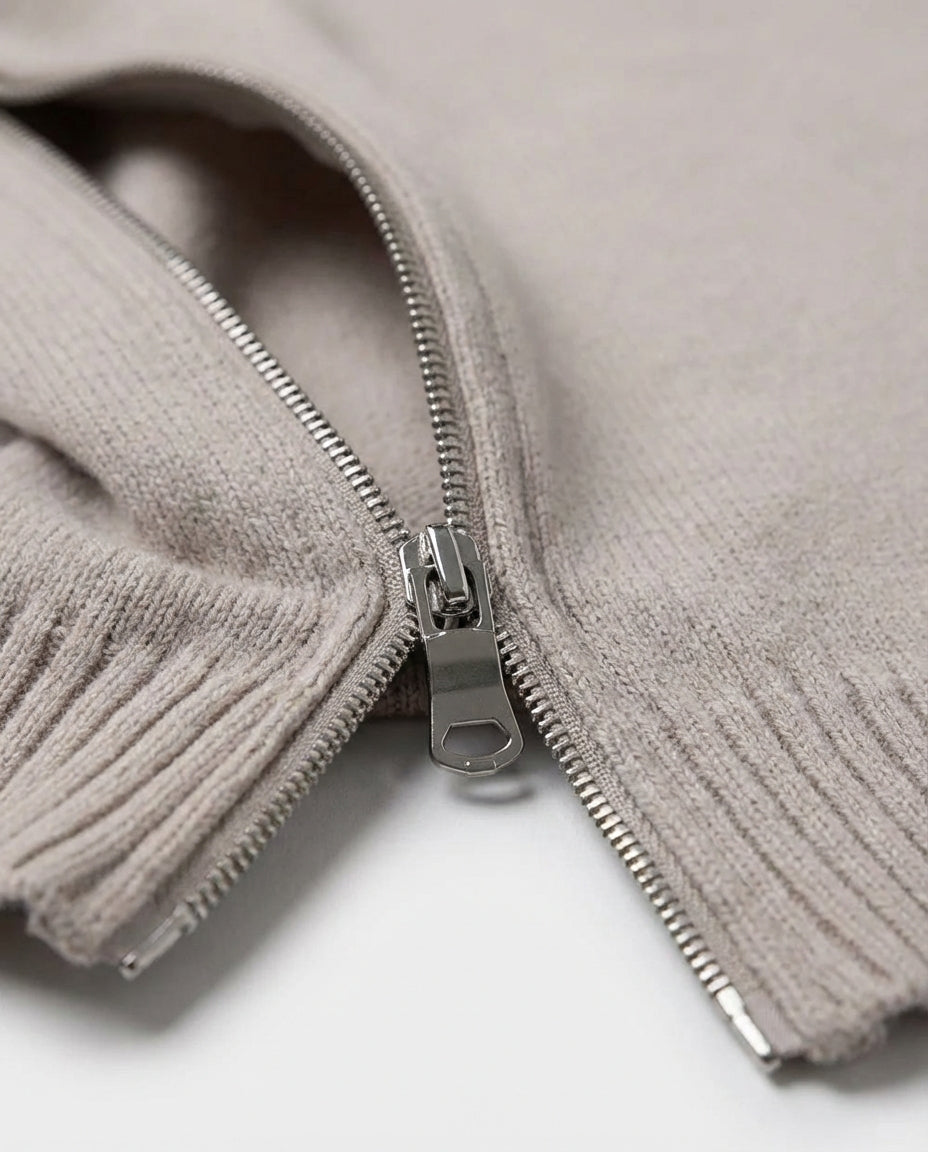 Marceau Textured Lightweight Knit Pullover - Gray