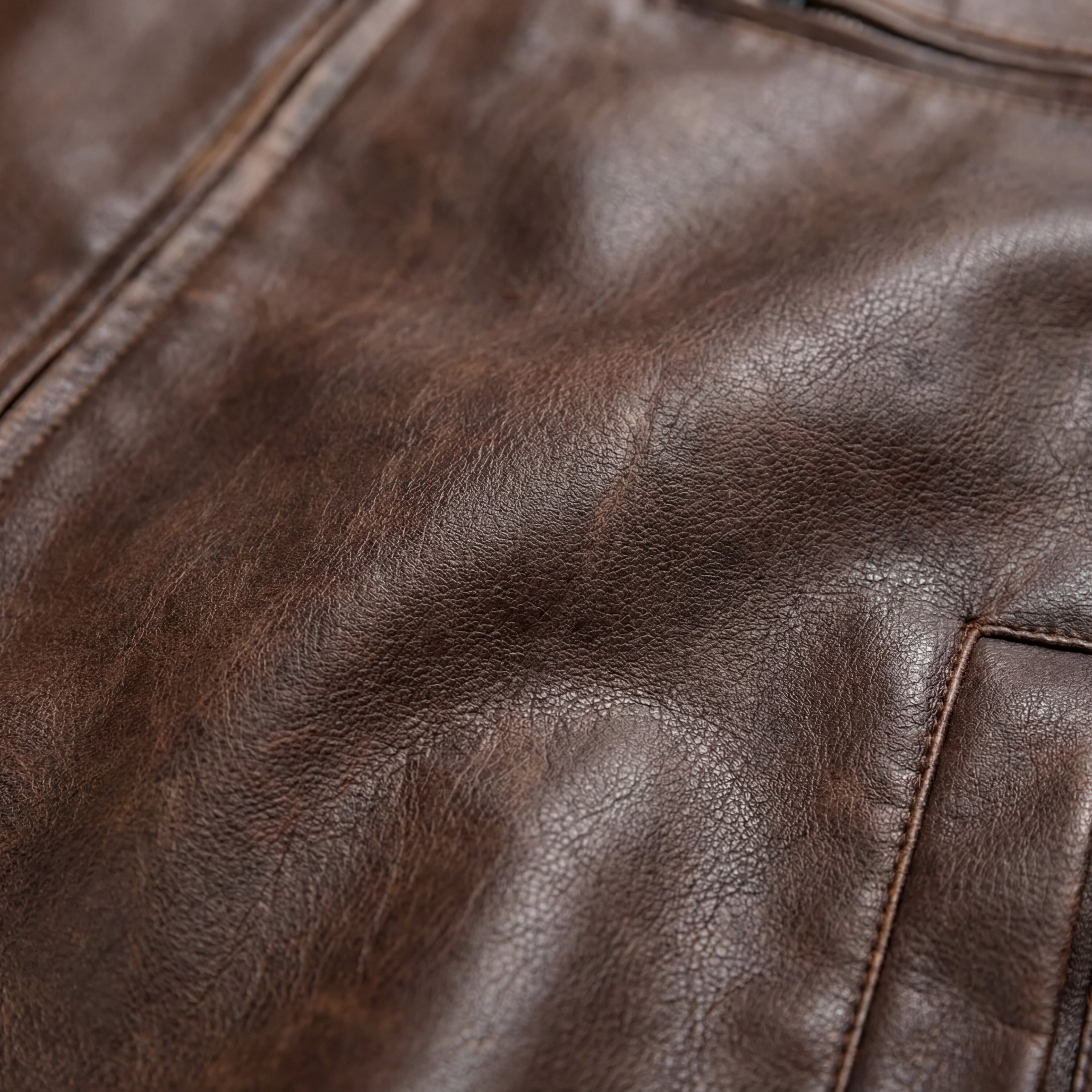 Vintage Brown Leather Jacket