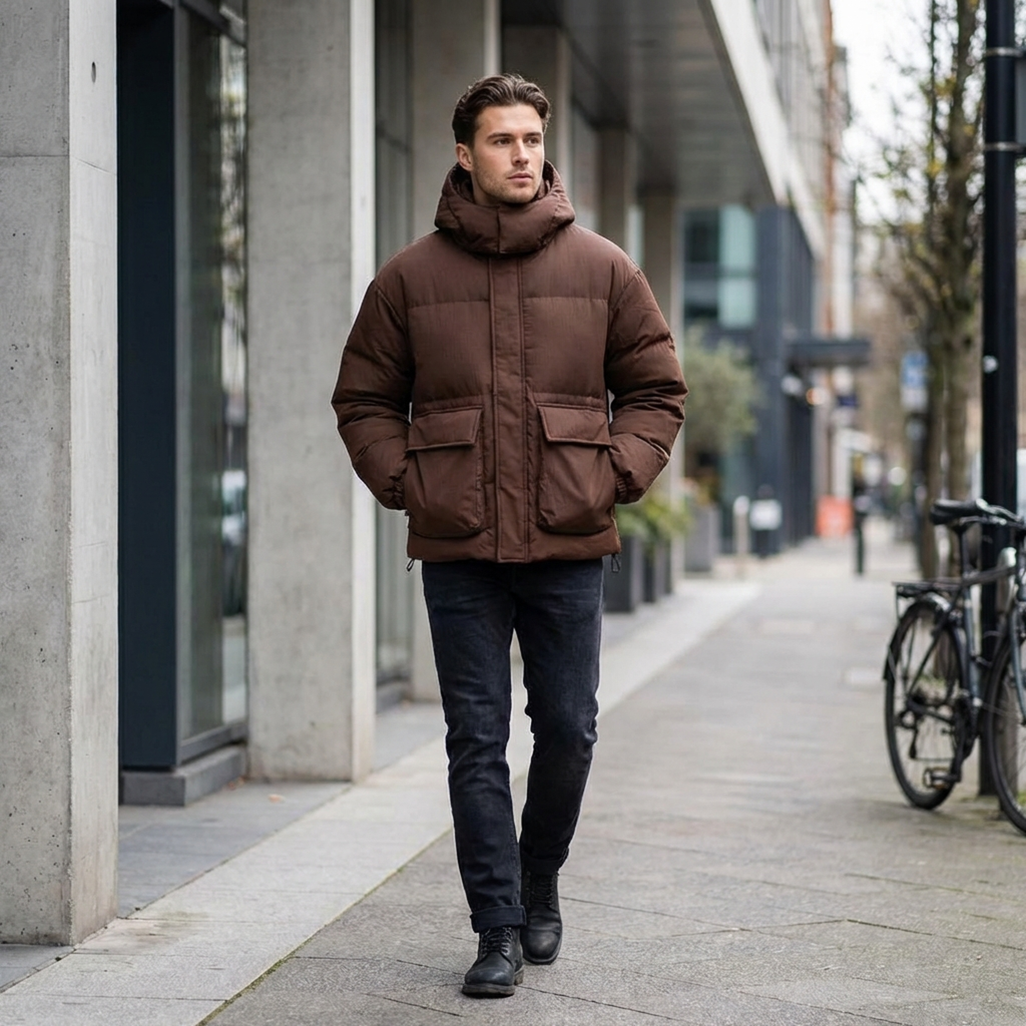 Urban Utility Puffer Jacket
