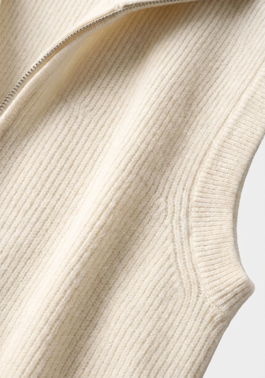 PURE CASHMERE BODY WARMER VEST