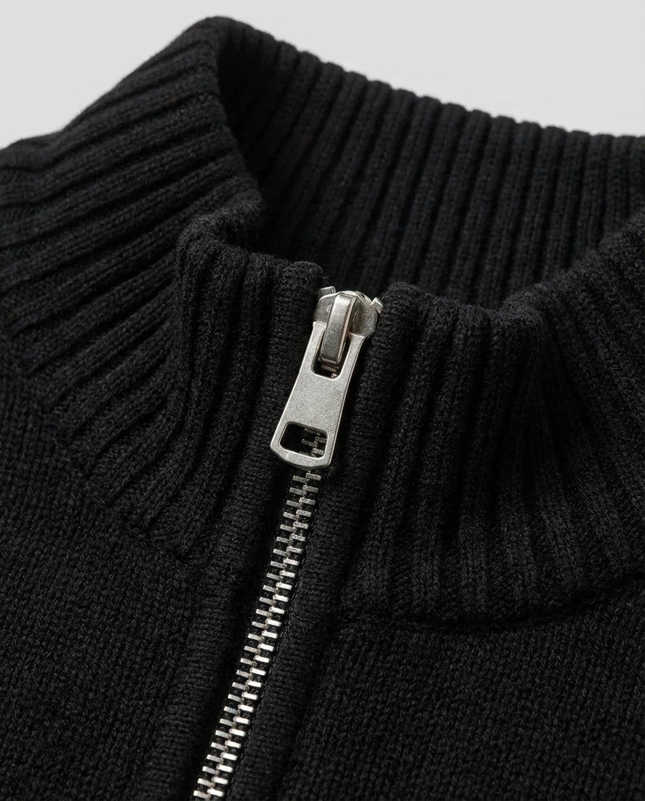 Milan Full-Zip Everyday Winter Vest - Black